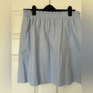 J. Crew Soft Blue A-Line Skirt